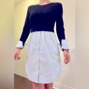 Club Monaco dress (sweater top 100% merino wool, bottom 100% cotton), size XS